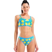 St. Morritz Lemons Bandeau Kadın Turkuaz Yüzücü Bikini 010705858