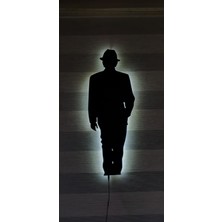 Atölyem 25 Şapkalı Adam LED Tablo