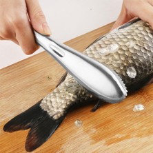 Munico Ergonomik Saplı ve Dişli Kenarlı Paslanmaz Çelik Balık Pulsu