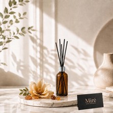 MumvemuM Premium Seri Amber Çiçeği Çubuklu Oda Kokusu - Amber Şişe 50 ml