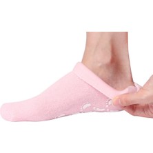 Munico 4 Çift Ayak Tabanlık Ölü Deri Bakımı Nemlendirici Çorap Pembe
