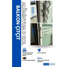 St. Morritz Balkon Kapı Tutucu Pvc Çıtçıt + Alüminyum D Kol