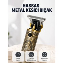 Değirmen Grup Şarj Edilebilir Saç Sakal Kesme Makinesi 300 Dakika Kullanım 3 Taraklı - Lisinya