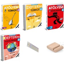Arı Yayıncılık 6.sınıf Sosyal Bilgiler Türkçe Defterim ve Atölyem 2027 Maarif Model +Telefon Tutucu +Çözüm Ayracı