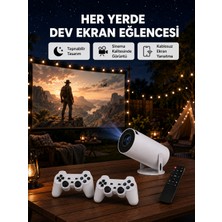 Değirmen Grup Wi-Fi 6 ve Bluetooth 5.0 Destekli 4K Akıllı Projeksiyon Cihazı Yeni Nesil - Lisinya