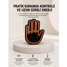 Pilli LED Işık Araç Camı Için Uzaktan Kumandalı El Simgesi Midastech