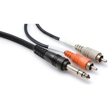 Hosa 1/4'' Trs (M) <-> Dual Rca (M) Insert Kablo, 2 Mt.