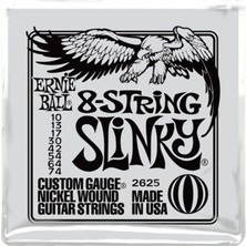 Ernie Ball P02625 Slinky Electric Nickel Wound 8 Telli 0.10 - 0.74 Elektro Gitar Teli