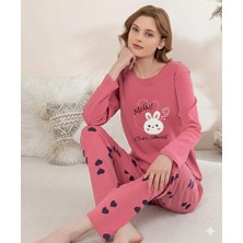 Boyraz 0353 Kadın Penye Uzun Kol Pijama Takımı