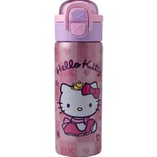 Hello Kitty Hello Kıtty Çift Fonksiyon Kapaklı Çelik Matara 600ML