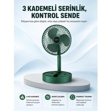 Marsilyan Taşınabilir Katlanabilir Mini Fan 3 Kademeli Şarj Edilebilir