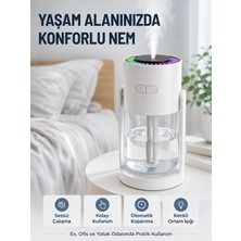 Epilons Ultrasonik Hava Nemlendirici Renkli LED Işıklı Sessiz Oda Nemlendirme Cihazı