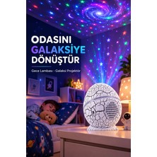 İlk El Grup Dinozor Yumurtası Galaksi Projektör Gece Lambası 4'ü 1 Arada – Bluetooth Hoparlörlü