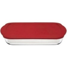 St. Morritz 59006 Plastik Kapaklı Borcam Fırın Kabı 33X19 cm