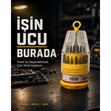 Marsilyan Ateşe Dayanıklı Tornavida Seti Elektronik Tamir Için Çok Uçlu