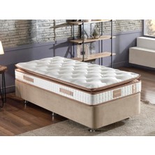 Niron Queen 90x190 cm Tam Ergonomik Pedli Lüks Yatak Tek Kişilik Orta Sert Özel Yatak