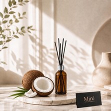 MumvemuM Premium Seri Hindistan Cevizi Kokulu Çubuklu Oda Kokusu - Amber Şişe 50 ml