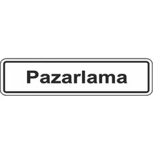 St. Morritz Ekstrafix 126 Yönlendirme/uyarı Levhası 7X24.5CM Pazarlama