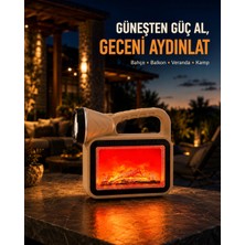 İlk El Grup  Güneş Enerjili Alev Efektli Lamba Cob LED Su Geçirmez Çok Fonksiyonlu