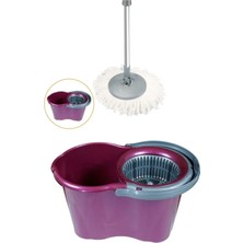 St. Morritz Klasik 19 Litre Döner Başlıklı Temizlik Seti Kırmızı/mor/mavi/bordo