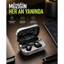 Zenviaa Gerçek Kablosuz Kulaklık – Bluetooth 5.0, Şarj Kutulu, Parmak Izi Kontrollü ZENVIAA36