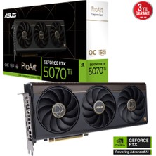 Ronanna Asus PROART-RTX5070TI-O16G, 16GB, 256BIT, Gddr7, 1xhdmı, 2xdp, 1xtype-C, Gamıng Ekran Kartı