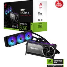 Ronanna Asus ROG-ASTRAL-LC-RTX5090-O32G-GAMING, 32GB, 512BIT, Gddr7, 2xhdmı, 3xdp Gamıng Ekran Kartı