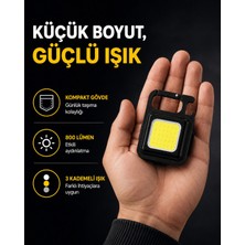 Astraltech LED Mini Anahtarlık Fener – 1000 Lümen Güçlü Işık ve USB Type-C Şarjlı Yeni Nesil