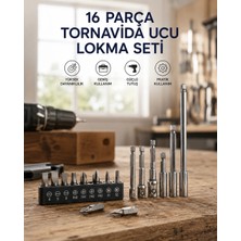 Ronanna Buğz 16 Parça Bits, Adaptör ve Tornavida Ucu Seti