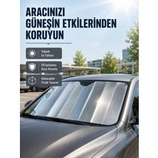 Ronanna Buğz Araba Güneşliği Alüminyum Yansıtıcı Yüzeyle Etkili Isı Koruması