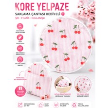 Kea Desenli Kore Yelpaze Katlanabilir El Yelpazesi Saklama Çantalı Hediyeli