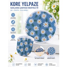 Kea Desenli Kore Yelpaze Katlanabilir El Yelpazesi Saklama Çantalı Hediyeli
