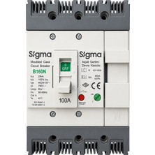 Sigma Ayarlı Tip Ag Devre Kesici B160 100A 4p 25KA