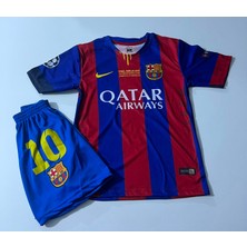 Candy Cup F.c Barcelona 2015 Şampiyonlar Ligi Finali Lionel Messi Nostalji Çocuk Forması 2'li Set H