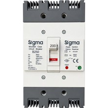 Sigma Termik Ayarlı Ag Devre Kesici B250 200A 3p 36KA