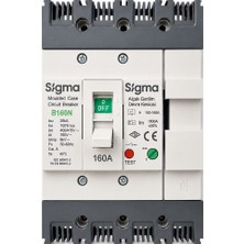 Sigma Termik Ayarlı Ag Devre Kesici B160 160A 3p 25KA