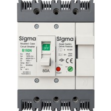 Sigma Ayarlı Tip Ag Devre Kesici B160 80A 4p 25KA