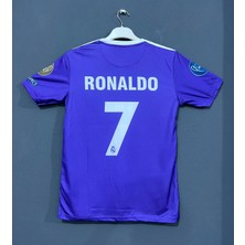 Candy Cup Real Madrid 2016-2017 Şampiyonlar Ligi Finali Cristiano Ronaldo Mor Kısa Kollu
