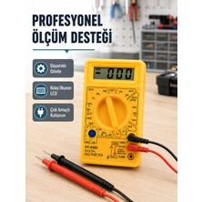 Aksiyon Global Dijital Multimetre Ölçü Aleti Ac Dc Ölçüm ve LCD Ekranlı Yeni Nesil - Lisinya