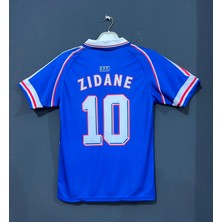 Candy Cup Fransa 98 Dünya Kupası Zinedine Zidane Nostalji Forması (Blue)