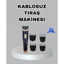Hace Bazaar Çelik Bıçaklı Unisex Şarjlı Tıraş Makinesi – Sessiz Motor, Kablosuz ve Ayarlanabilir