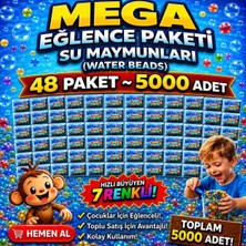 Prime Nest Store 48 Paket Mega 5000 Adet Su Maymuncugu