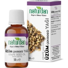 Naturdan 12 Adet-Üzüm Çekirdeği Yağı %100 Doğal Saf 50 ml