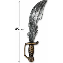 Techora Sale Eskitme Detaylı Plastik Korsan Kılıcı 45 cm BX40