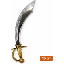 Techora Sale Parlak Metal Görünümlü Plastik Korsan Kılıcı 45 cm BX40