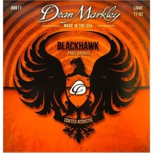 Dean Markley Blackhawk 8011 Kaplamalı 11-52 Medium Light Akustik Gitar Takım Tel