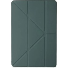 Ankaverse®   iPad 2022 10.9 (10.nesil) Kılıf Kalemlikli Mars Tablet Kılıfı - Koyu Yeşil