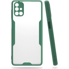 Ankaverse®  Samsung Galaxy M51 Kılıf Platin Silikon - Yeşil