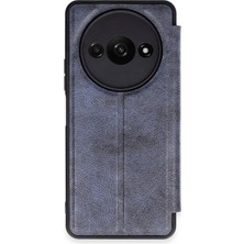 Ankaverse®   Redmi A3 4g Kılıf Flip Cover - Lacivert