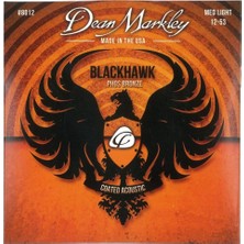 Dean Markley Blackhawk 8012 Kaplamalı 12-53 Medium Light Akustik Gitar Takım Tel